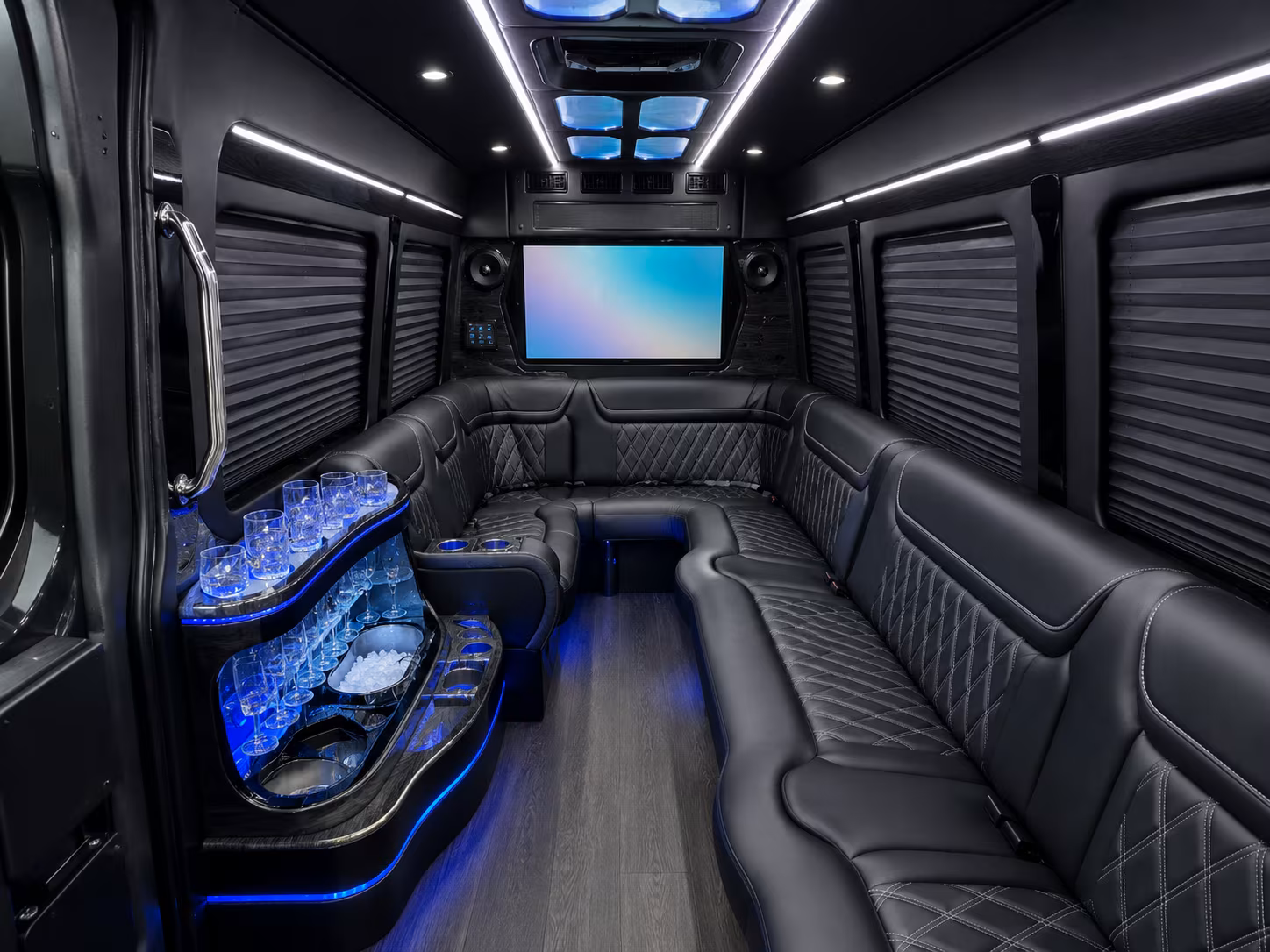 Davie Corporate Transportation party bus exterior