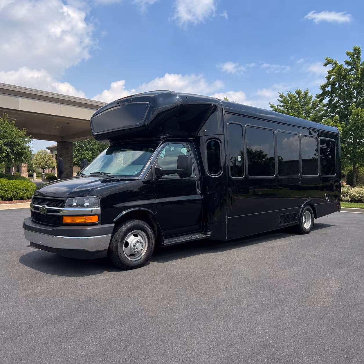 Davie Wedding Transportation party bus exterior