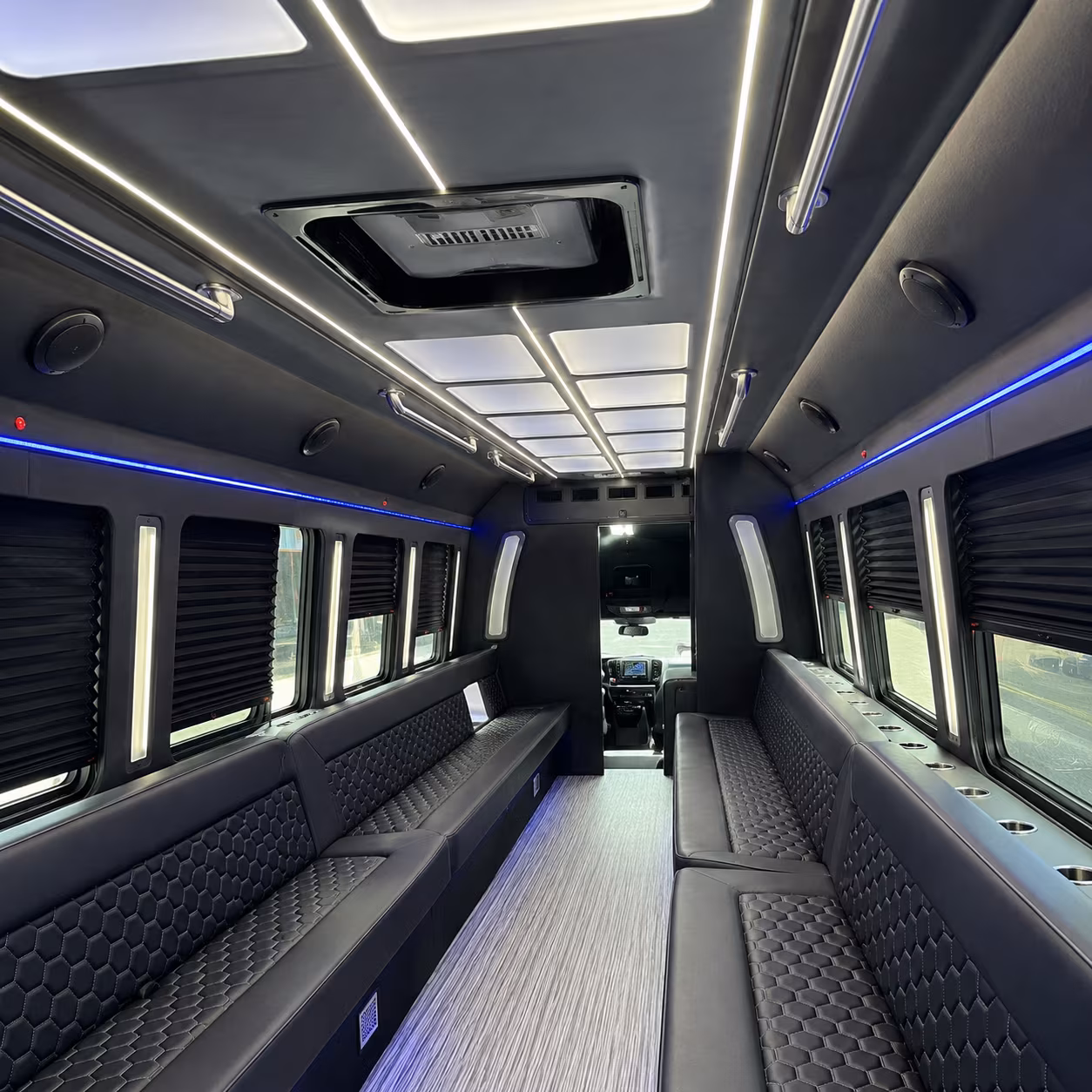 Davie Wedding Transportation party bus exterior