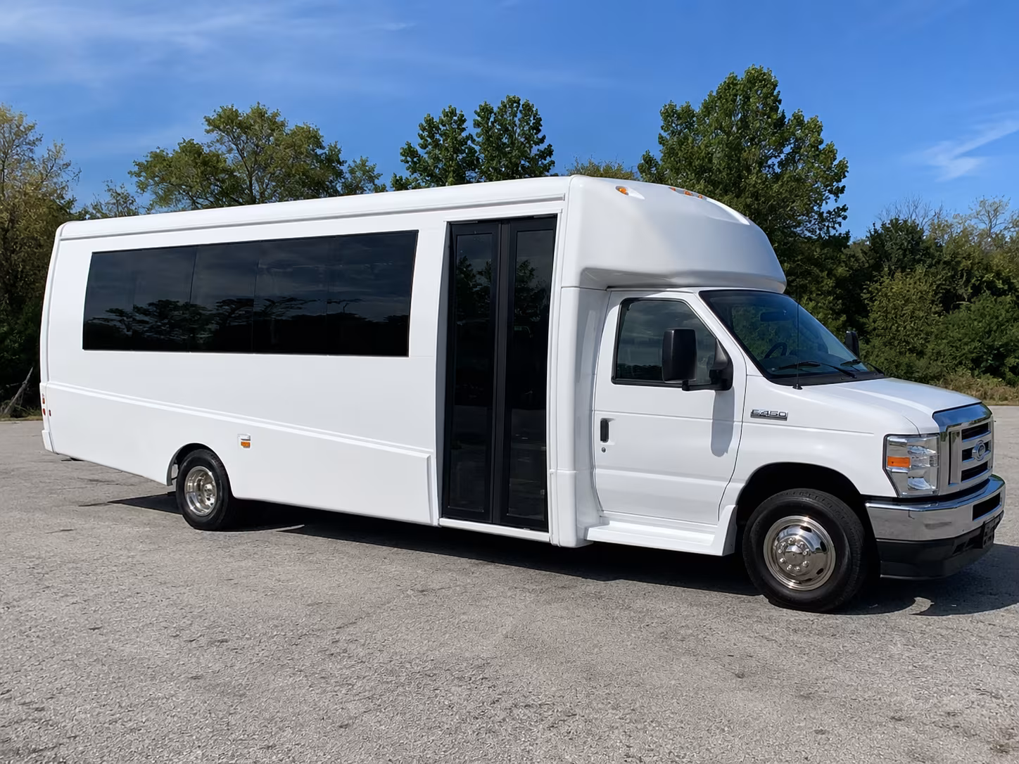 Interior of a party bus rental serving Davie