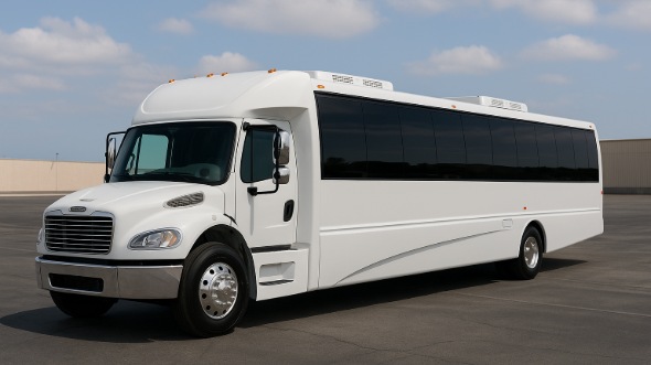 Exterior of Charter Bus Company Weston's 28 Passenger Party Bus in Weston