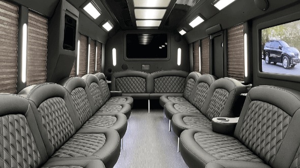 Interior of Charter Bus Company Pembroke Pines's 40 Passenger Party Bus in Pembroke Pines