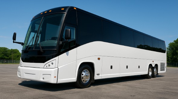 Exterior of Charter Bus Company Sunrise's 40 Passenger Party Bus in Sunrise