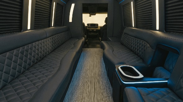 Interior of Charter Bus Company Margate's 50 Passenger Party Bus in Margate