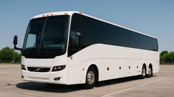 Exterior of Charter Bus Company Davie's 54 Passenger Charter Bus in Davie